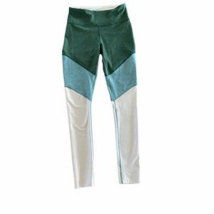 Outdoor Voices Green Pink Springs 7/8 Leggings Size XS